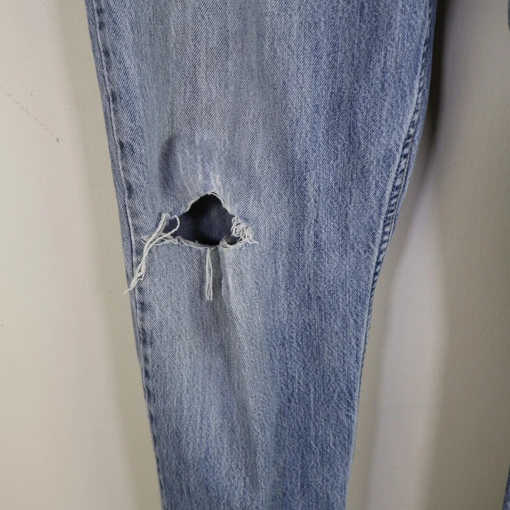 Vintage Levis 505 Regular Fit‎ Jeans 33x34 Grunge Distressed Light Wash Denim